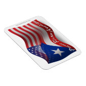 Magnet Flexible drapeau portoricain-américain (Côté Droit)