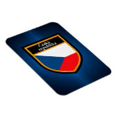 Magnet Flexible Drapeau République tchèque (Côté Droit)