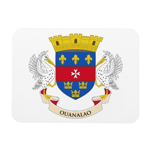 Magnet Flexible Drapeau Saint-Barthélemy (Horizontal)