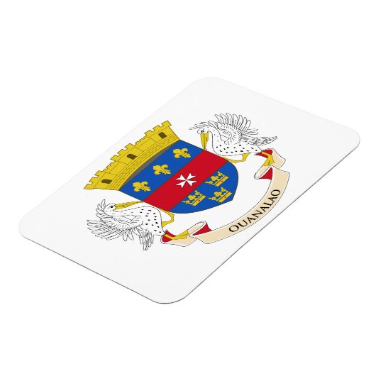 Magnet Flexible Drapeau Saint-Barthélemy (Côté Gauche)