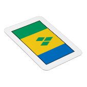 Magnet Flexible Drapeau Saint-Vincent-et-les Grenadines (Côté Droit)