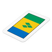 Magnet Flexible Drapeau Saint-Vincent-et-les Grenadines (Côté Gauche)