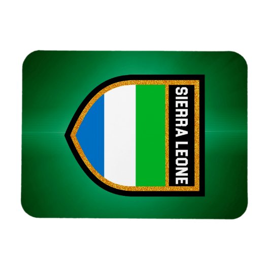 Magnet Flexible Drapeau Sierra Leone (Horizontal)