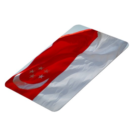Magnet Flexible drapeau singapour (Côté Gauche)