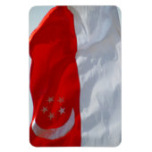 Magnet Flexible drapeau singapour (Vertical)
