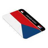 Magnet Flexible Drapeau Tchèque & Voyage de pays Tchèque/Républiqu (Côté Droit)