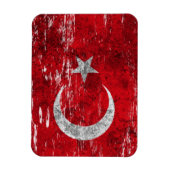 Magnet Flexible Drapeau turc soufflé et usé (Vertical)