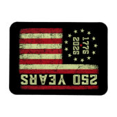 Magnet Flexible Drapeau Usa 250e Anniversaire (Horizontal)