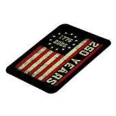 Magnet Flexible Drapeau Usa 250e Anniversaire (Côté Gauche)