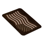 Magnet Flexible Drapeau USA aspect cuir foncé (Côté Droit)