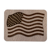 Magnet Flexible Drapeau USA Soft en cuir (Horizontal)