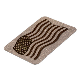 Magnet Flexible Drapeau USA Soft en cuir