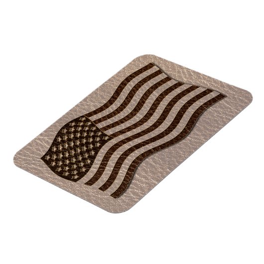 Magnet Flexible Drapeau USA Soft en cuir (Côté Gauche)
