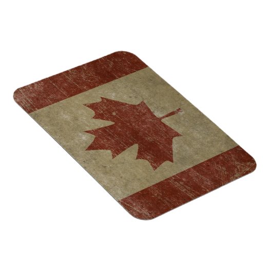 Magnet Flexible Drapeau vintage Canada (Côté Droit)