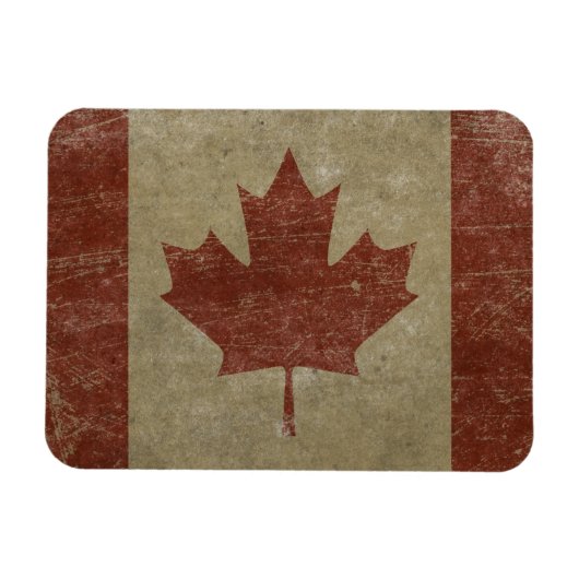 Magnet Flexible Drapeau vintage Canada (Horizontal)