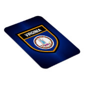 Magnet Flexible Drapeau Virginia (Côté Droit)
