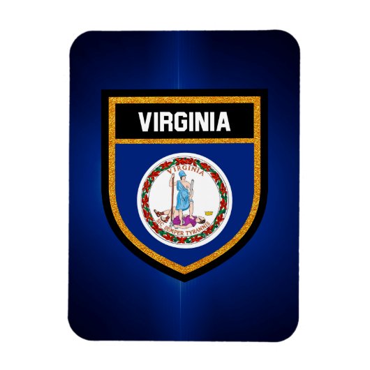 Magnet Flexible Drapeau Virginia (Vertical)