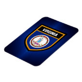 Magnet Flexible Drapeau Virginia (Côté Gauche)