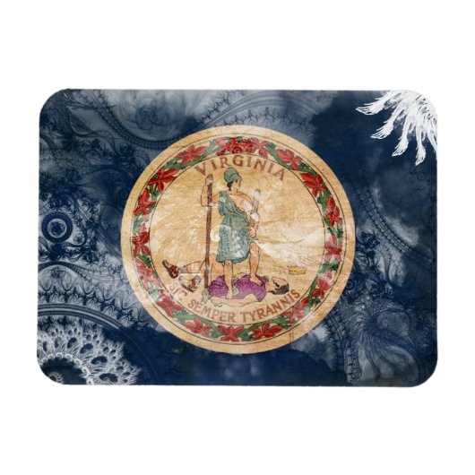 Magnet Flexible Drapeau Virginia (Horizontal)
