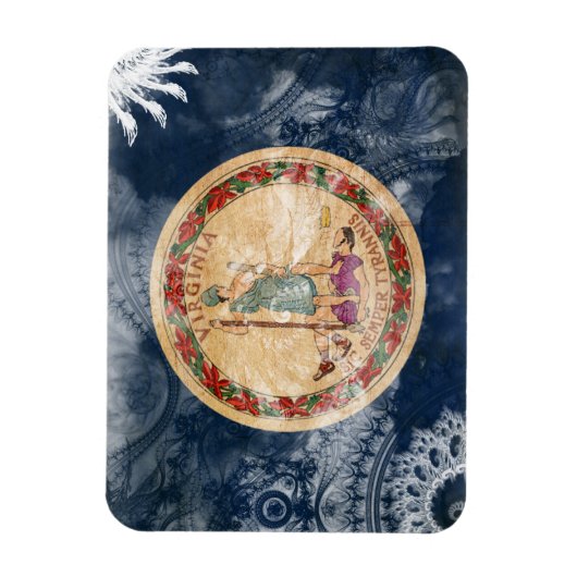 Magnet Flexible Drapeau Virginia (Vertical)