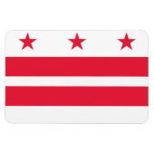 Magnet Flexible Drapeau Washington DC (Horizontal)