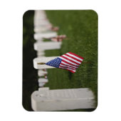 Magnet Flexible Drapeaux américains sur les tombes des vétérans am (Vertical)