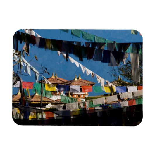 Magnet Flexible Drapeaux de prière et chortens (Horizontal)