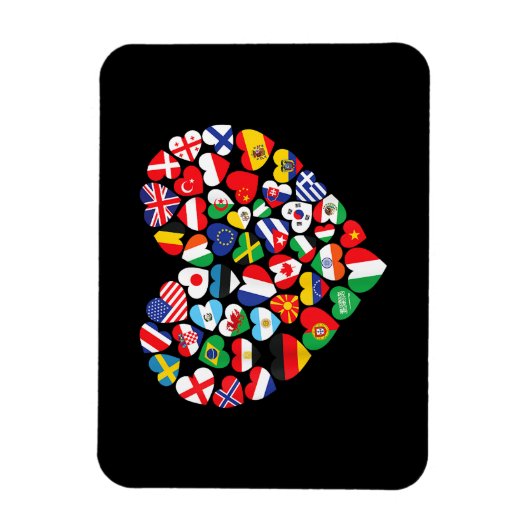 Magnet Flexible Drapeaux des pays du pavillon international (Vertical)