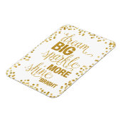 Magnet Flexible Dream Big Sparkle Plus brillant Confetti or brilla (Côté Gauche)