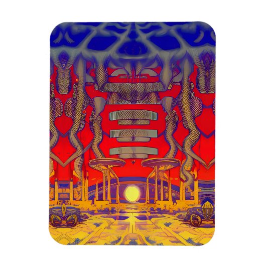 Magnet Flexible Dreamland psychédélique (Vertical)