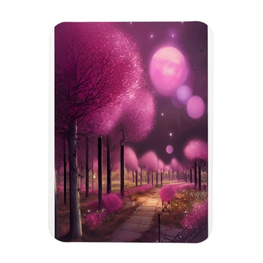 Magnet Flexible Dreamy Rose Nightscape (Vertical)
