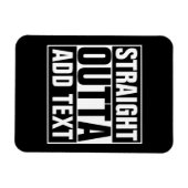 Magnet Flexible DROIT OUTTA - ajoutez votre texte ici/créez votre  (Horizontal)