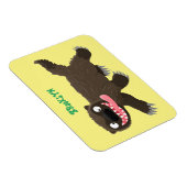 Magnet Flexible Drôle animal avide de carcajou (Côté Droit)
