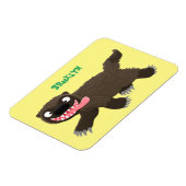 Magnet Flexible Drôle animal avide de carcajou (Côté Gauche)