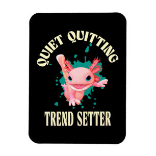 Magnet Flexible Drôle Axolotl Rose Paramètre de Tendance d'Abandon