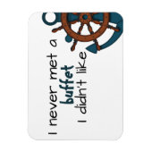 Magnet Flexible Drôle Buffet Croisière Nautique Porte de bateau (Vertical)