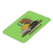 Magnet Flexible Drôle bulldozer de conduite de taureaux (Côté Gauche)