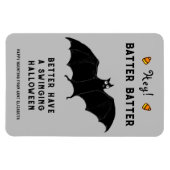 Magnet Flexible Drôle cadeau d'Halloween de baseball (Horizontal)