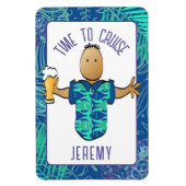 Magnet Flexible Drôle Cartoon Vacances pour lui Cabine de croisièr (Vertical)