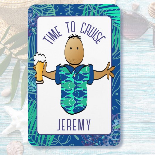 Magnet Flexible Drôle Cartoon Vacances pour lui Cabine de croisièr
