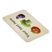 Magnet Flexible Drôle Cartoon Vegetables (Côté Droit)