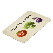 Magnet Flexible Drôle Cartoon Vegetables (Côté Gauche)