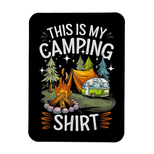 Magnet Flexible Drôle C'est Mon Camping Pour Campeur (Vertical)