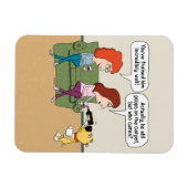 Magnet Flexible Drôle Chien Pourrissant Du Vin Quand Il Ne Poophe (Horizontal)