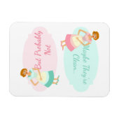 Magnet Flexible Drôle Cinquante-Femme de ménage Lave-vaisselle Mag (Horizontal)