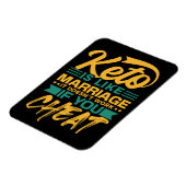 Magnet Flexible Drôle Citation de triche Keto Diet (Côté Gauche)