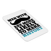 Magnet Flexible Drôle Citation Moustache Aimant Moustache fait l'h (Côté Droit)