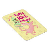 Magnet Flexible Drôle Cochon Ajouter L'Âge Géant Caricature Gâteau (Côté Droit)