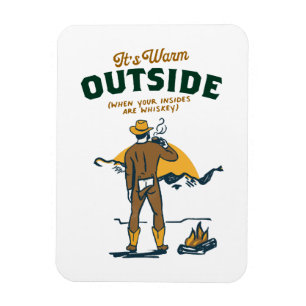 Magnet Flexible Drôle Cowboy Boire Whiskey