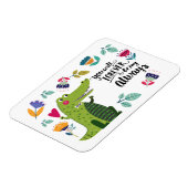 Magnet Flexible Drôle crocodile Saint Valentin cadeau (Côté Gauche)
